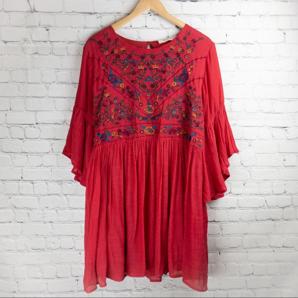 ALTAR’D STATE PLUS SIZE EMBROIDERED TUNIC 1X